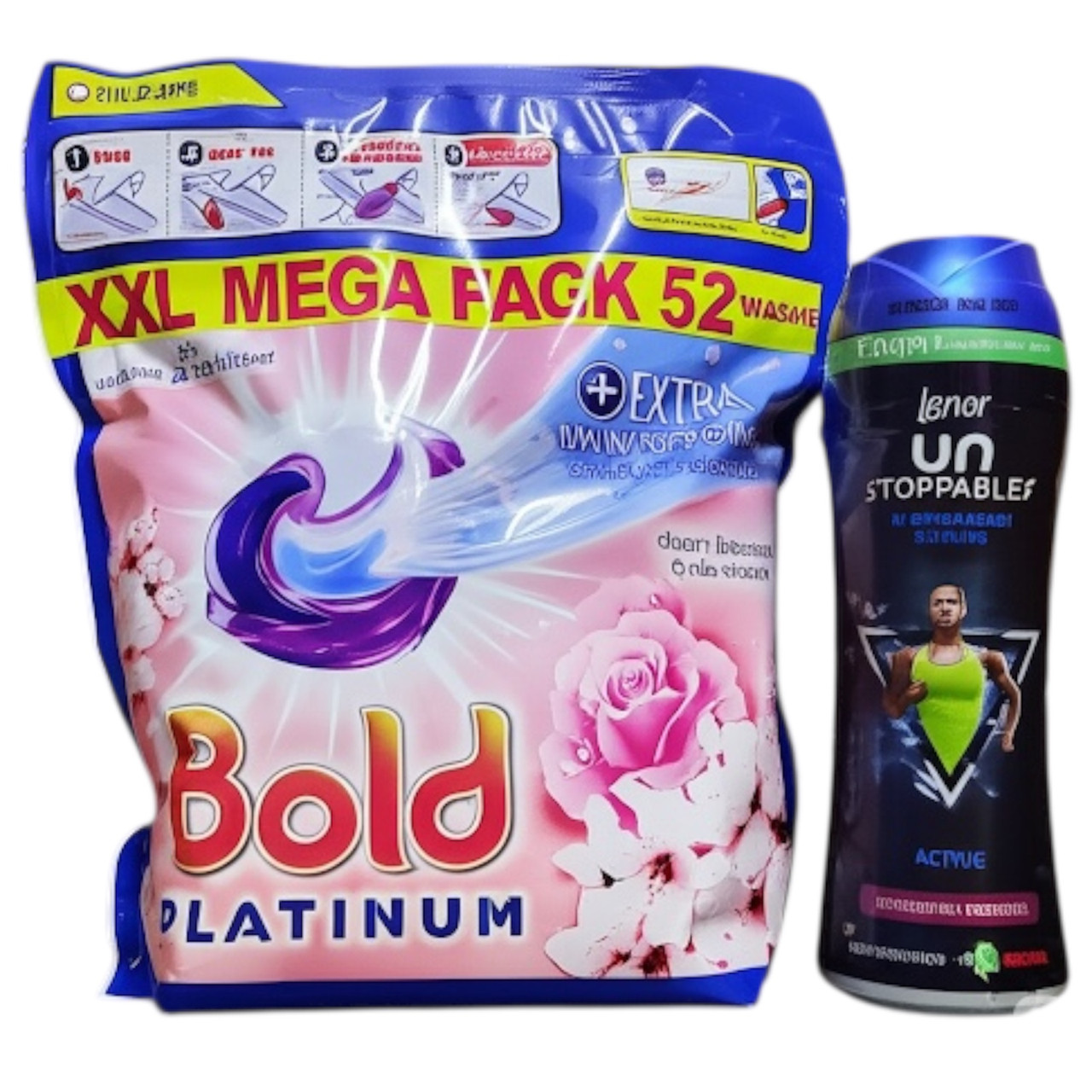 Капсули для прання Bold Platinum 52 шт.+гранули Lenor 264g, фото 1