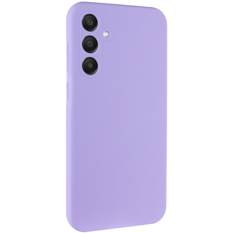 Чохол Silicone Cover Lakshmi Full Camera (AAA) для Samsung Galaxy A36 5G | Мікрофібра Бузковий / Dasheen, фото 1