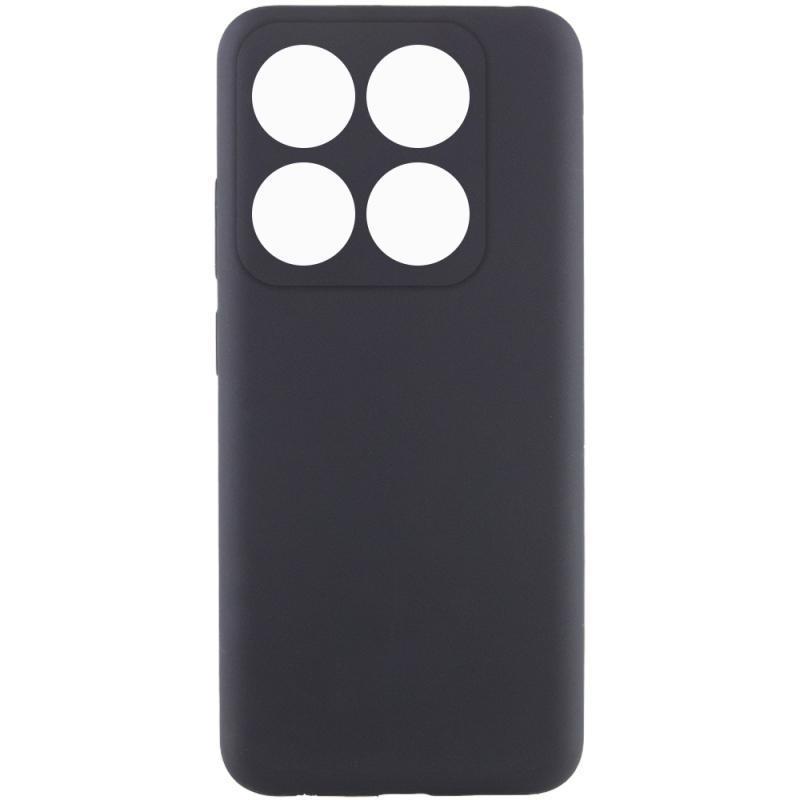 Чохол Silicone Cover Lakshmi Full Camera (AAA) для Xiaomi 14T Pro | Мікрофібра Чорний / Black, фото 1