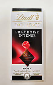 Шоколад Lindt Excellence малина 100 г чорний