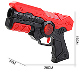 Набір лазерних бластерів з мішень для дітей. Гра в лазертаг, фото 4