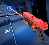 Набір лазерних бластерів з мішень для дітей. Гра в лазертаг, фото 5
