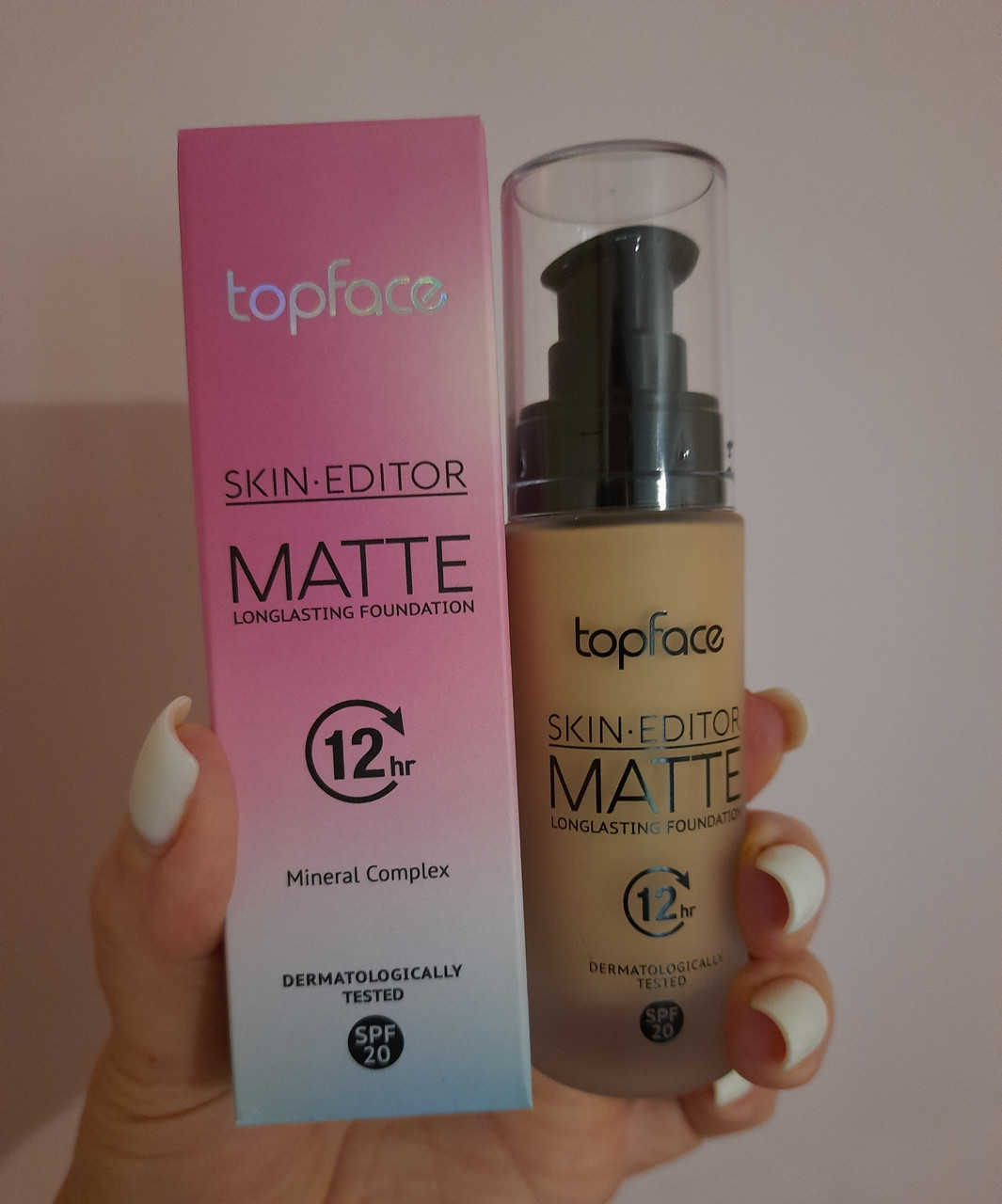 Матуюча тональна основа для обличчя Topfase Skin Editor Matte SPF 20 з вітамінним комплексом, фото 1