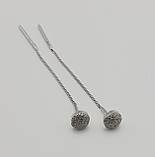 Сережки - протяжки зі срібла, фото 2