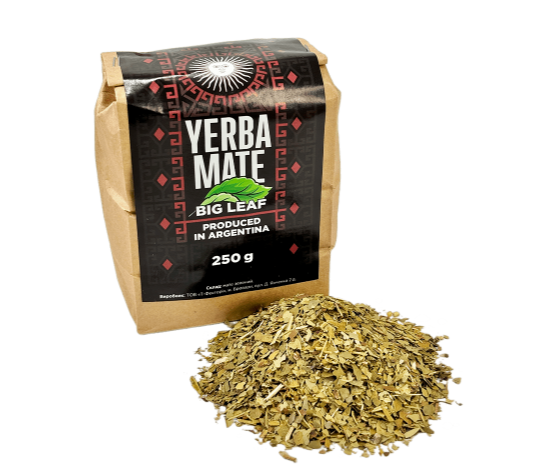 Чай Мате фасований "BIG LEAF" (очищений великий лист) 250 гр