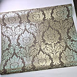 Шпалери вінілові 10.05 × 1.06 м Marburg 97275, кавові, золотисті для спальні, вітальні, кухні, коридору, фото 4