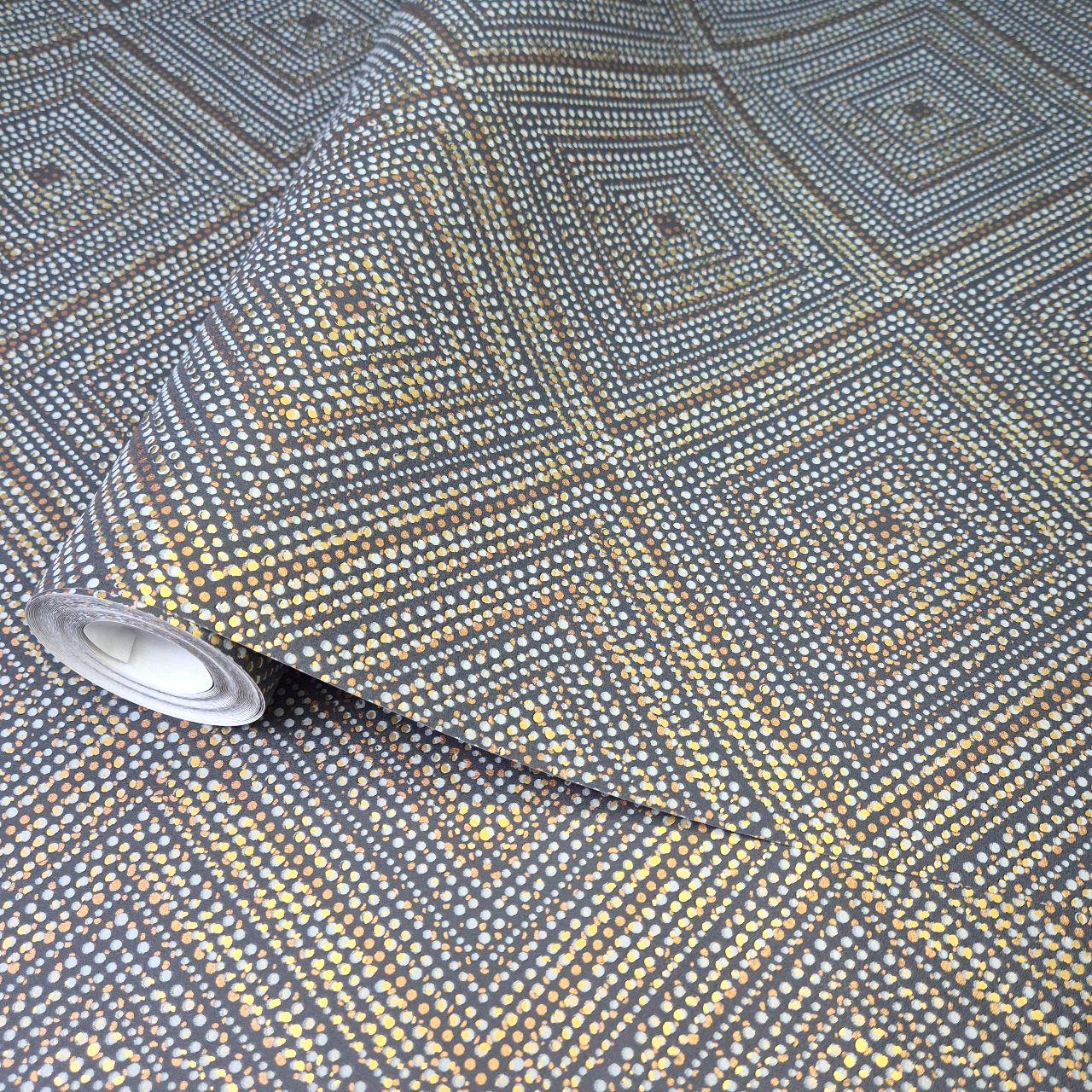 Вінілові шпалери на флізеліні 10,05 × 1,06 м Marburg 98441, темні німецькі шпалери для спальні, вітальні, коридору, кімнати, фото 1