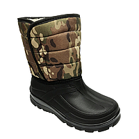 Дутики чоловічі зимові на липучці з хутром підошва ЕВА спецвзуття Verona Верона мультикам розмір 40-46