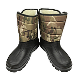 Дутики чоловічі зимові на липучці з хутром підошва ЕВА спецвзуття Verona Верона мультикам розмір 40-46, фото 3