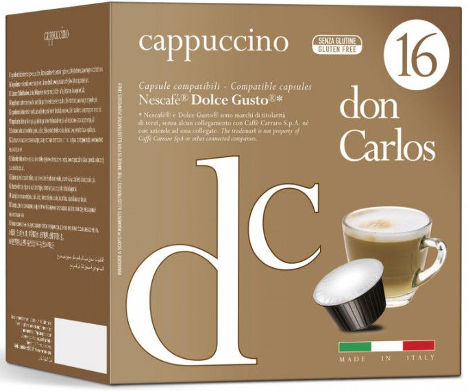 Кава в капсулах Дольче Густо - Dolce Gusto Don Carlos Cappuccino (16 капсул = 16 порцій), фото 1