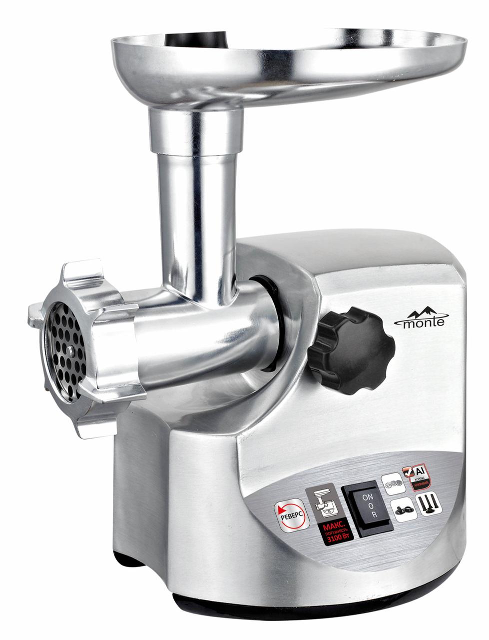 М'ясорубка з реверсом Monte MT-3150 3100Вт
