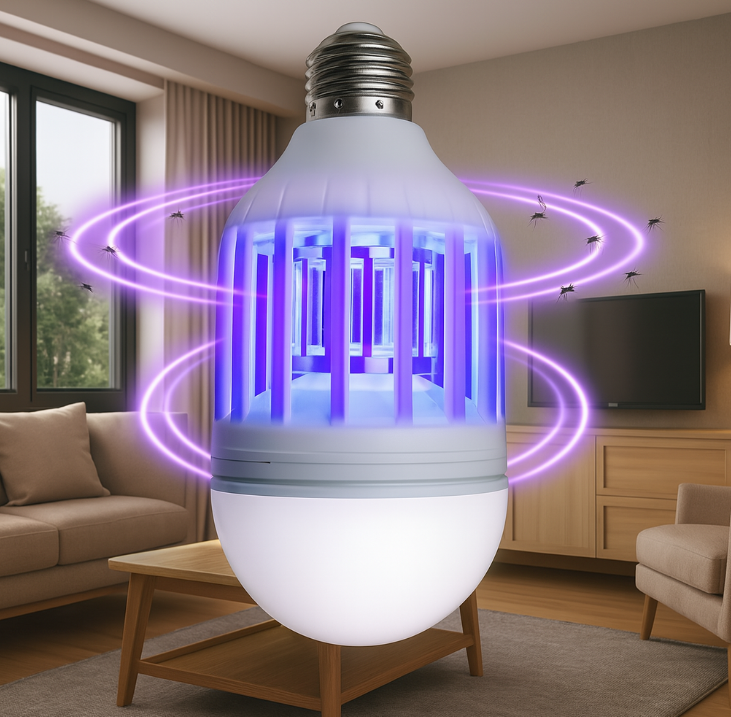Лампочка відлякувач від комарів ZappLight, Світлодіодна лампа знищувач комах