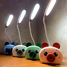 Дитяча настільна USB лампа A38-1 (з підставкою для ручок та точилкою для олівців) EL-2178 (237), фото 4