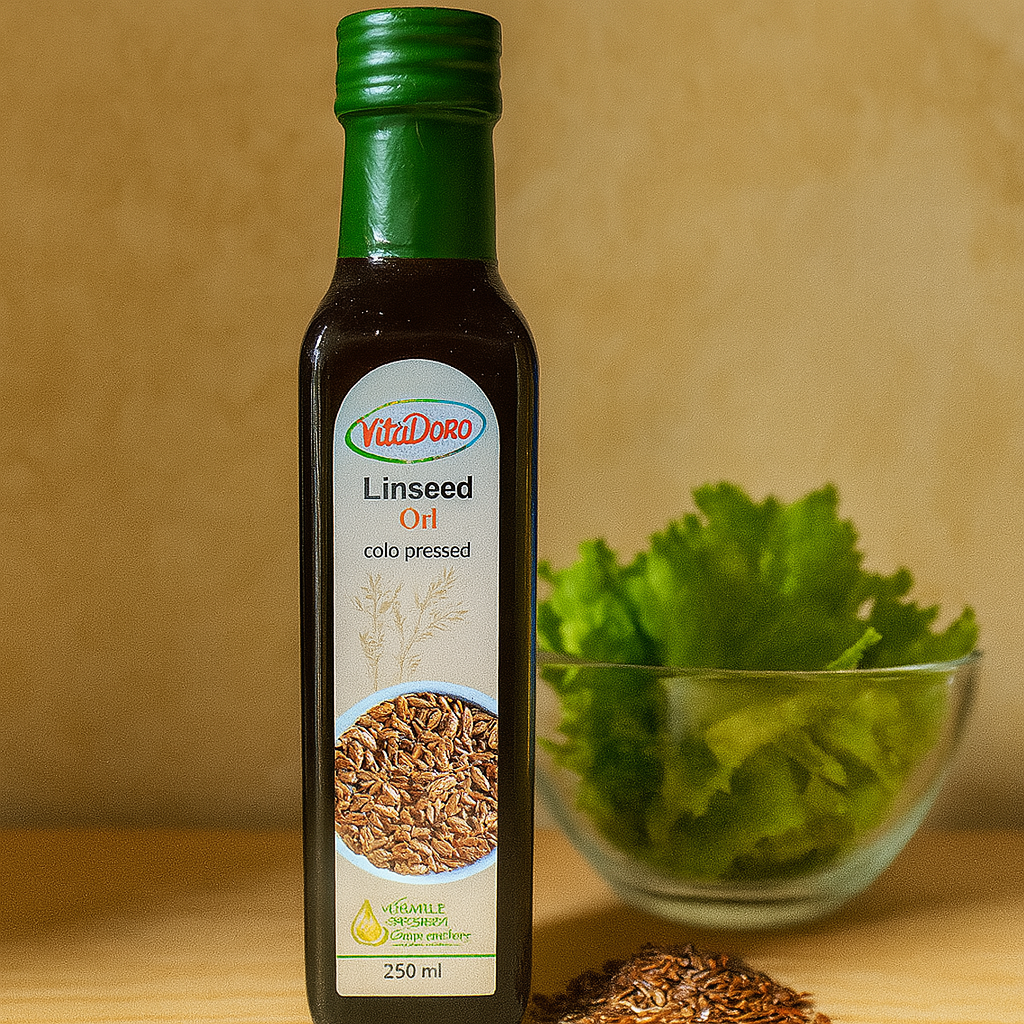 Олія лляна Vita D'oro 250мл, фото 1