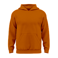 Дитячий однотонний худі з бавовни без флісу Коричневий