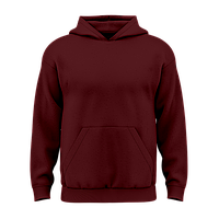 Дитячий однотонний худі з бавовни без флісу Марсала