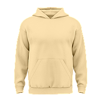 Дитячий однотонний худі з бавовни без флісу Персиковий