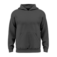 Дитячий однотонний худі з бавовни без флісу Сірий