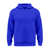 Дитячий однотонний худі з бавовни без флісу Синій