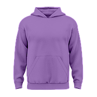 Дитячий однотонний худі з бавовни без флісу Фіолетовий
