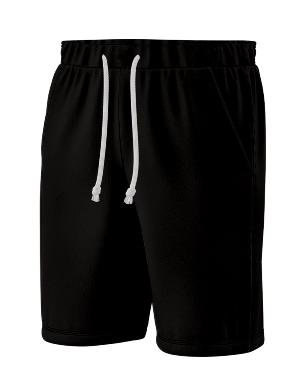 Дитячі шорти для хлопчика з кишенями однотонні чорні, 3-16 років, фото 1