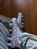 Рожеві текстильні жіночі кросівки Nike Shox Tl Pink Демісезонні Найк Шокс, фото 4