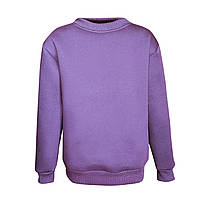 Теплий дитячий джемпер однотонний на флісі фіолетовий, 4-16 років