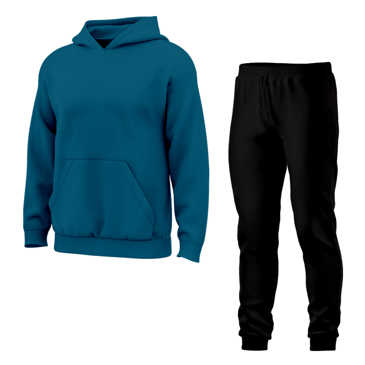 Дитячий спортивний костюм для хлопчика однотонний джинсово-чорний, 3-16 років, фото 1