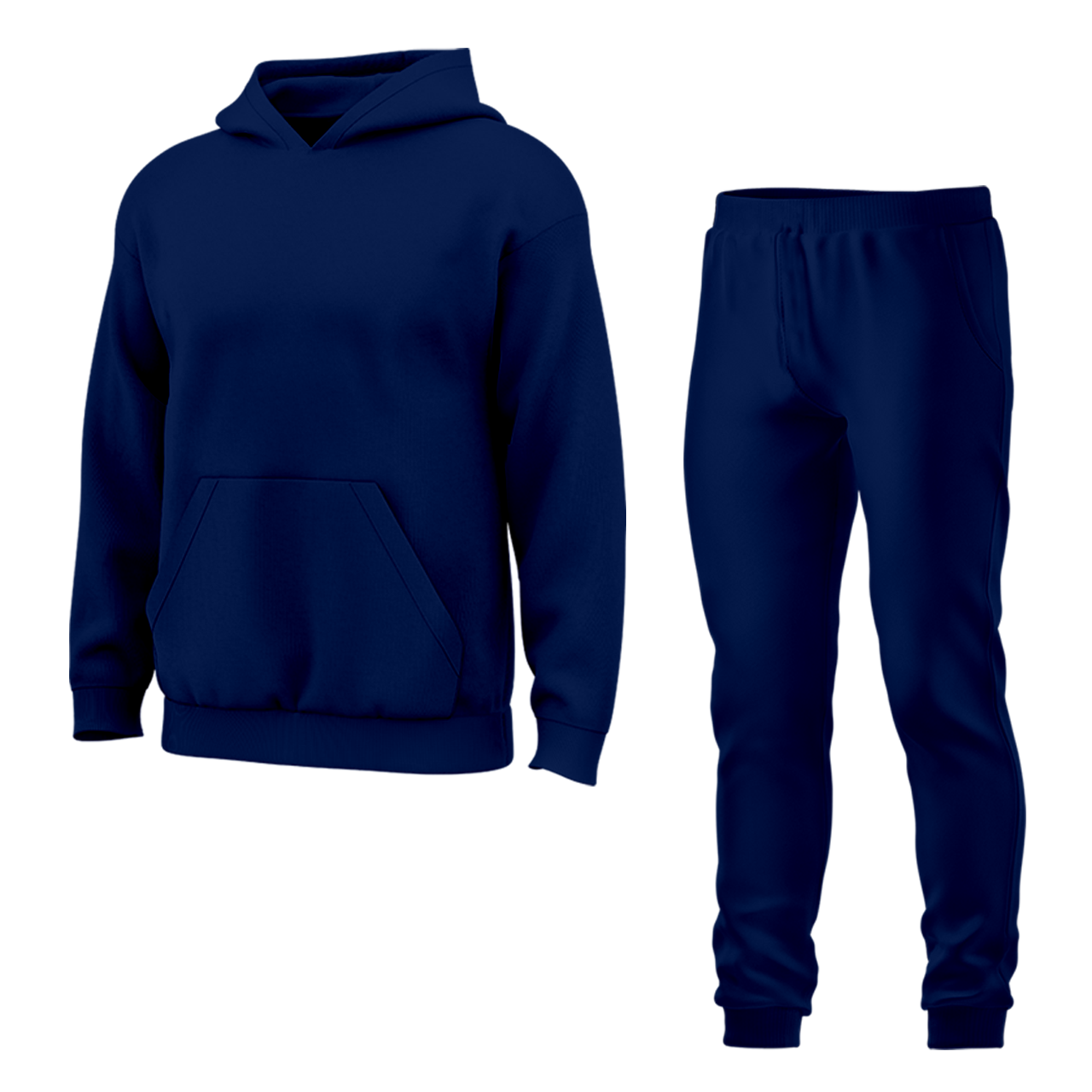 Дитячий спортивний костюм для хлопчика однотонний темно синій, 3-16 років, фото 1