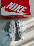 Білі шкіряні жіночі кросівки   Nike Air Max 95 Triple White Демісезонні кросівки Найк Аір Макс 95, фото 2