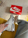 Білі шкіряні жіночі кросівки   Nike Air Max 95 Triple White Демісезонні кросівки Найк Аір Макс 95, фото 9