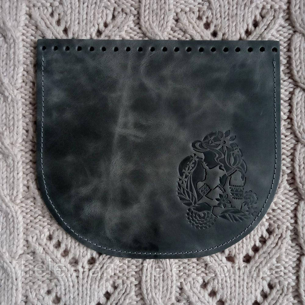 Клапан для сумки "Мавки". Колір "Сірий"., фото 1