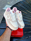 Рожеві жіночі шкіряні кросівки Nike Air Force 1 Low ʼValentine’s Day Демісезонні кросівки Найк Аір Форс 1, фото 8