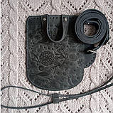 Клапан для рюкзака "Пташки". Колір "Сірий"., фото 5