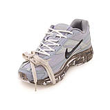 Сірі шкіряні жіночі кросівки Nike Initiator Grey Custom Демісезонні кросівки Найк, фото 7