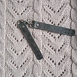 Стяжка для в'язаного рюкзака або сумки. Колір "Сірий", фото 2