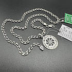 Чоловічий комплект Рунічний Восьмипроменевий Коловрат та ланцюжок 5 мм із чорнінням срібло 925 проба, фото 4