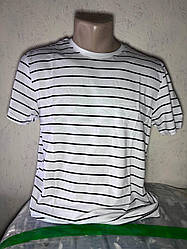 Футболка чоловіча в смужку (біла)
