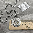 Комплект срібний з амулетом Рунічний Восьмипроменевий Коловрат та ланцюжок плоский бісмарк 925 проби, фото 6