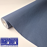 Шпалери вінілові на флізеліні 10.05 × 1.06 м Marburg 30884, сині у вітальню, спальню, коридор, фото 2