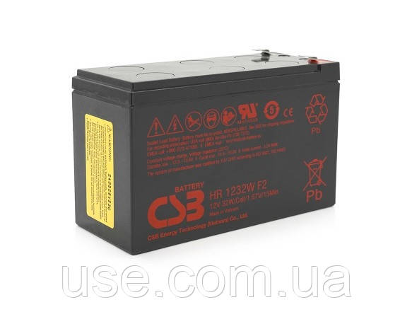 Акумулятор AGM, 12 V, Вольт, 12 В, 9 А*год, ампер-годин, а*год, A/h, Ah, AH, CSB батарея для ДБЖ, UPS