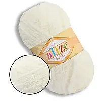 Пряжа  Alize Softy  Молочний №62