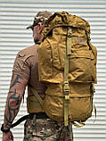 Каркасний багатофункціональний рюкзак 80 літрів / койот, фото 2
