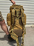 Каркасний багатофункціональний рюкзак 80 літрів / койот, фото 4