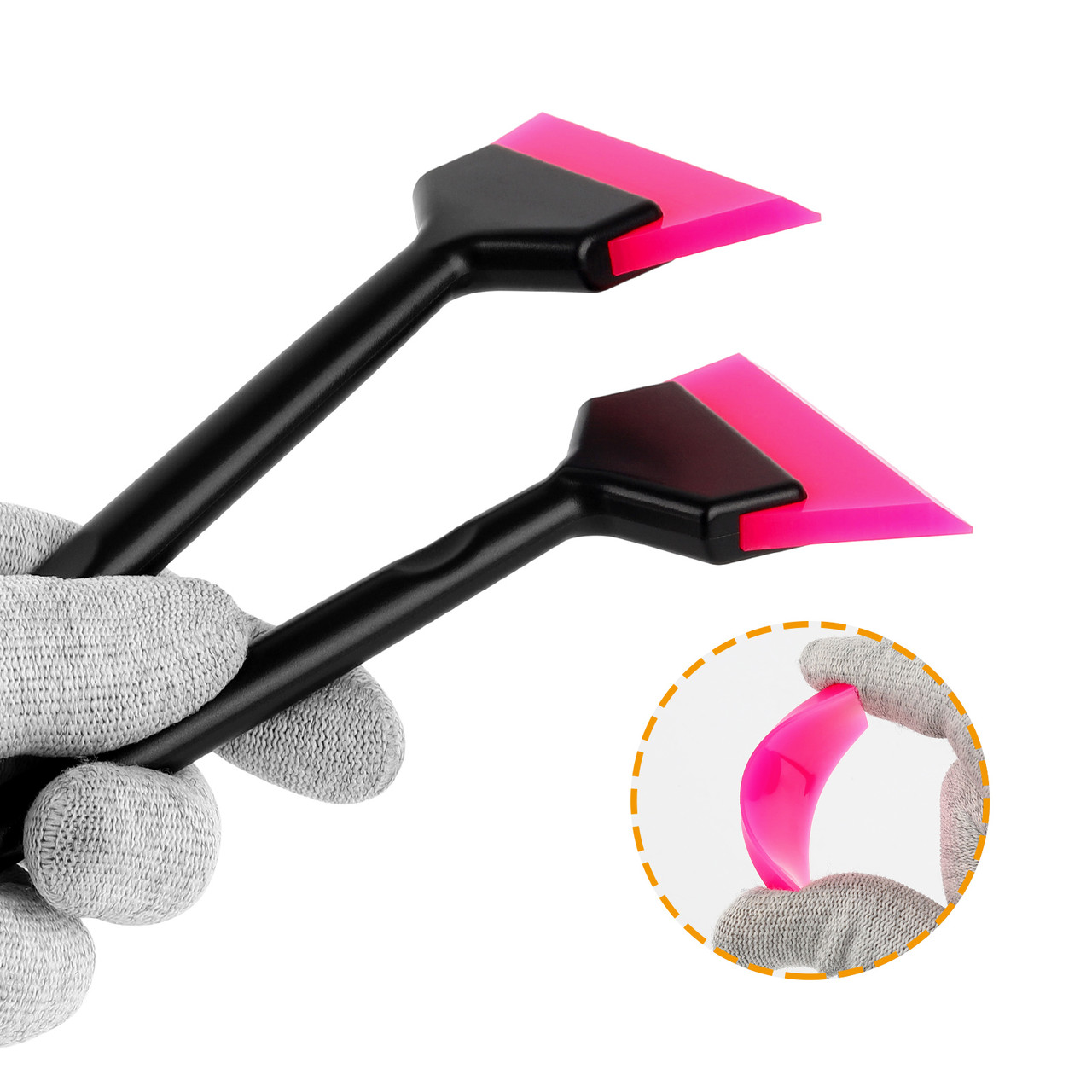 Скребок для плівки з короткою ручкою 6×16,5 см