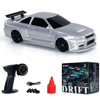 Міні-машинка для дрифту Jiabaile Drift Car 1/43 4WD – радіокерована модель Porsche 911 GT2 RS 4303