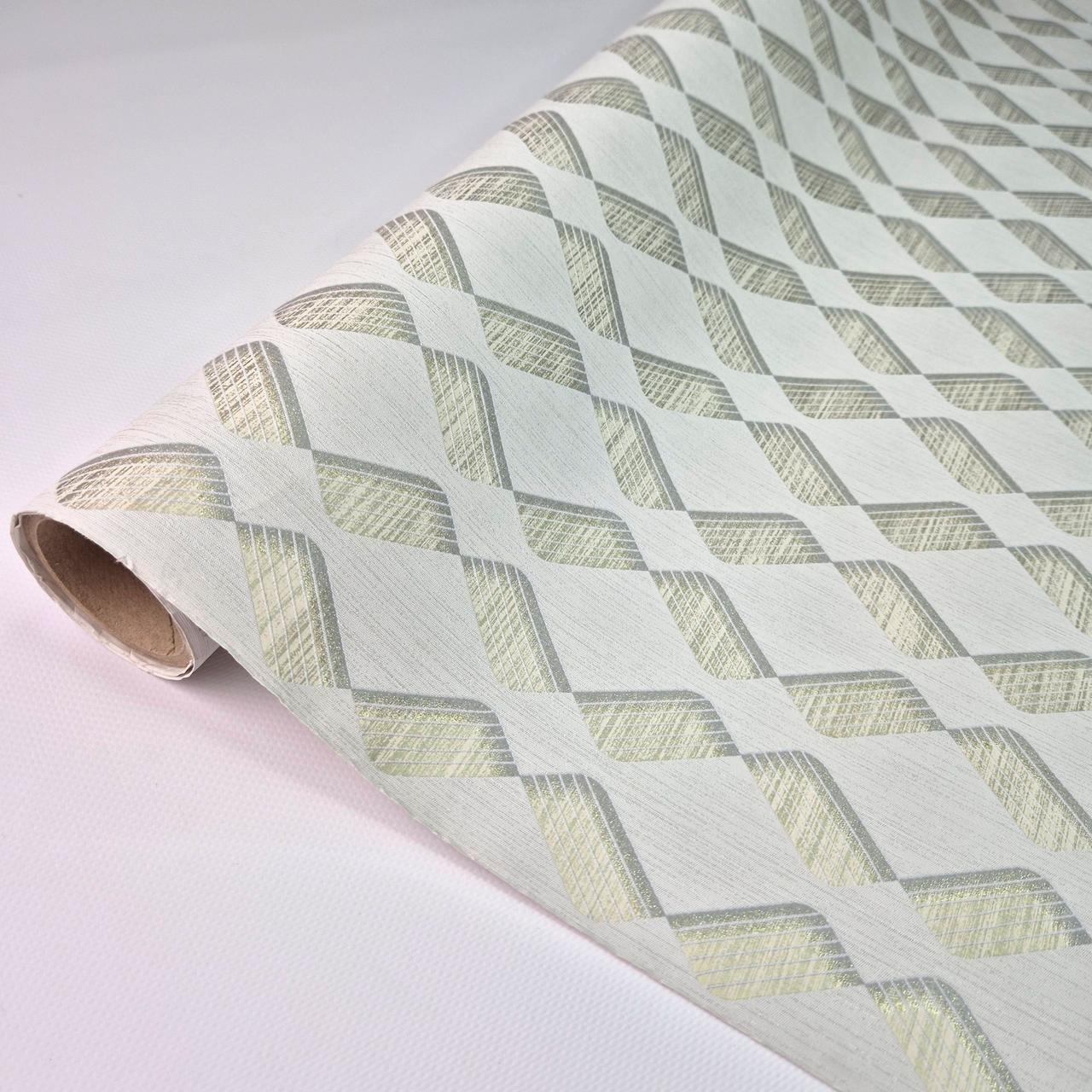 Шпалери вінілові 10.05 × 1.06 м Marburg 33604, сірі, бежеві, сріблясті для спальні, вітальні, кухні, коридору, ванної кімнати, фото 1