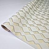 Шпалери вінілові 10.05 × 1.06 м Marburg 33604, сірі, бежеві, сріблясті для спальні, вітальні, кухні, коридору, ванної кімнати, фото 2