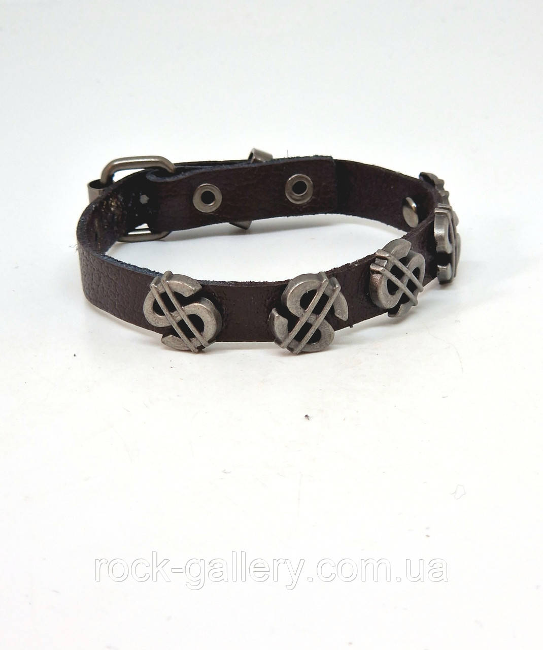 Браслет екошкіра "доллари", фото 1