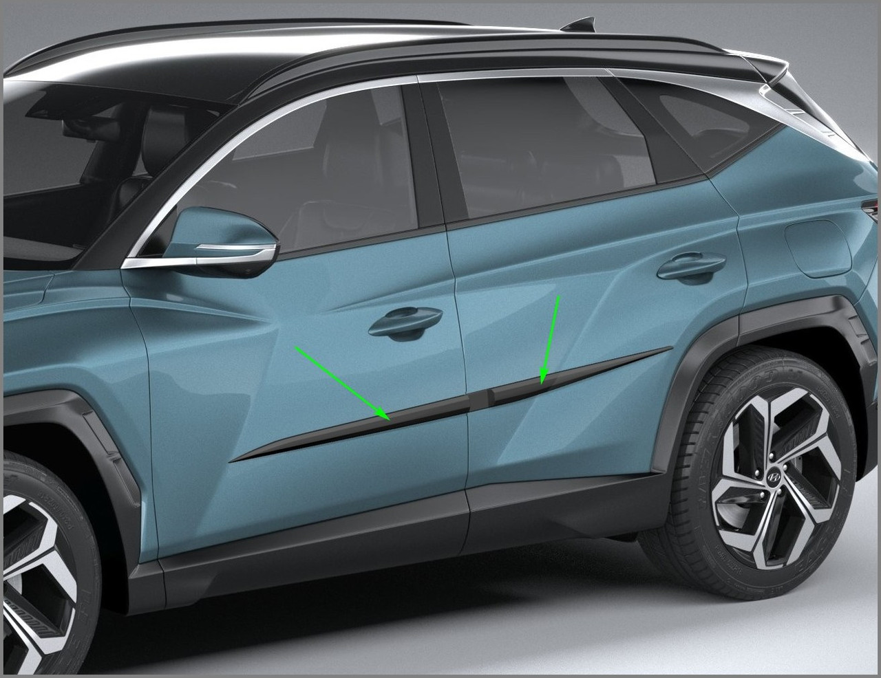 Молдинги на двері для Hyundai Tucson NX4 2020+